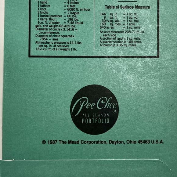 Vintage 1987 Lot Of 6 Pee-Chee All Season Portfolio Folders USA Red Green - Picture 5 of 5